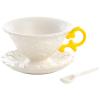 Чаша за чай с чинийка и лъжица I-WARES жълта, Seletti