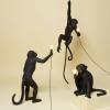 Настолна лампа STANDING MONKEY 54 см, черна, Seletti