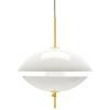 Висяща лампа CLAM 55 см, бяла/месинг, Fritz Hansen