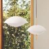 Висяща лампа CLAM 55 см, бяла/месинг, Fritz Hansen