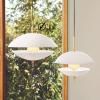 Висяща лампа CLAM 55 см, бяла/месинг, Fritz Hansen