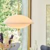 Висяща лампа CLAM 55 см, бяла/месинг, Fritz Hansen