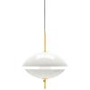 Висяща лампа CLAM 44 см, бяла/месинг, Fritz Hansen