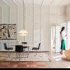 Висяща лампа CLAM 44 см, бяла/месинг, Fritz Hansen