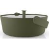Съд за готвене на пара в микровълнова фурна GREEN TOOL 2 l, зелен, стъкло/пластмаса, Eva Trio