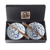 Купички и пръчици за хранене MANEKI CAT BLUE 400 мл, комплект 2 бр., MIJ 