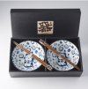 Купички и пръчици за хранене MANEKI CAT BLUE 400 мл, комплект 2 бр., MIJ 