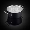 Съдове за готвене ADAMANT 20 cm, 2,7 l, с капак за тенджера от неръждаема стомана, незалепващ повърхност, Fissler