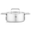 Съдове за готвене PURE 24 cm, 3,9 l, с капак за тенджера от инокс, инокс, Fissler