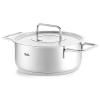 Съдове за готвене PURE 24 cm, 3,9 l, с капак за тенджера от инокс, инокс, Fissler