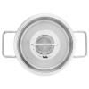 Съдове за готвене PURE 24 cm, 3,9 l, с капак за тенджера от инокс, инокс, Fissler