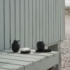 Чаша за четка за зъби FJORD 10 cм, черна, керамика, Stelton