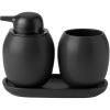 Чаша за четка за зъби FJORD 10 cм, черна, керамика, Stelton
