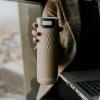 Термос чаша ETNA GRIP 500 мл, бежов варели, неръждаема стомана, Kambukka