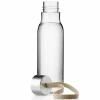 Бутилка за пиене 500 ml, перлено бежова каишка, пластмаса, Eva Trio