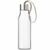 Бутилка за пиене 500 ml, перлено бежова каишка, пластмаса, Eva Trio