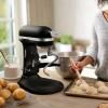 Настолен миксер ARTISAN 5KSM60SPX, 5,6 л, матово черен, KitchenAid