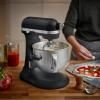 Настолен миксер ARTISAN 5KSM60SPX, 5,6 л, матово черен, KitchenAid