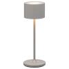 Преносима настолна лампа FAROL MINI, 19,5 см, LED, бял, сателитно сив, Blomus