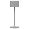Преносима настолна лампа FAROL MINI, 19,5 см, LED, бял, сателитно сив, Blomus