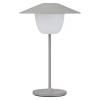 Преносима настолна лампа ANI MINI, 21 см, LED, сателитно сив, алуминий, Blomus