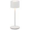 Преносима настолна лампа FAROL MINI, 19,5 см, LED, бял, алуминий, Blomus