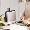 Дъска за рязане NEST 6 PLUS 60194, комплект от 3 бр. + кухненски ножове, пластмаса, Joseph Joseph