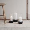 Свещник за вечеря HURRICANE, 24 см, черен, каменинови изделия, Stelton