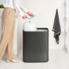 Кош за отпадъци с бутон BO TOUCH BIN, 2x 30 л, тъмносив, стомана, Brabantia