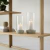 Свещник за вечеря HURRICANE 24 см, пясък, керамика, Stelton