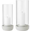 Свещник за вечеря HURRICANE 24 см, пясък, керамика, Stelton