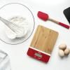 Дигитална кухненска везна PEB-BRN 23 см, червен, бамбук, Pebbly