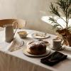 Чиния за вечеря FLOW 27 см, бял, керамика с глазура, твърди LIVING