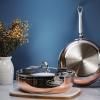 Дълбок тиган соте COPPERBOND 24 см, 3,3 л, меден, Hestan