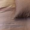 215328 3 jednoluzkove povleceni sashiko 140 x 200 cm hneda bavlneny saten kardol
