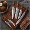 217232 4 kucharsky nuz sok cocobolo white damascus 15 cm hneda dellinger