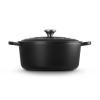 225294 5 kastrol signature 28 cm 6 7 l satin black litina le creuset