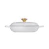 223980 6 kastrol signature 26 cm 2 2 l white litina le creuset